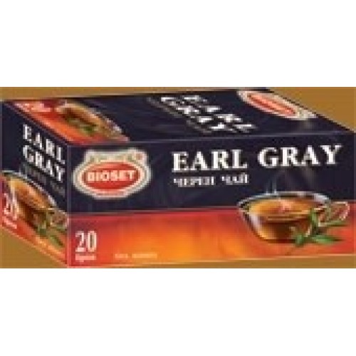 TEA BLACK EARL GREY 30GR "BIOSET" 18PCS IN BOX, PRICE PER PCS.