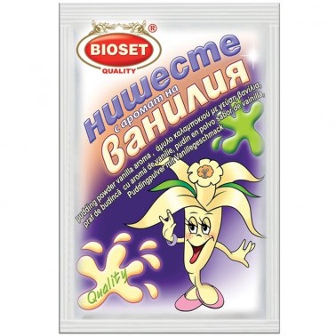 STARCH VANILIA 60GR ''BIOSET'' 12PCS IN PACK, 10 PACKS IN BOX, PRICE PER PCS.