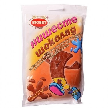 STARCH CHOCOLATE 60GR ''BIOSET'' 12PCS IN PACK, 10 PACKS IN BOX, PRICE PER PCS.