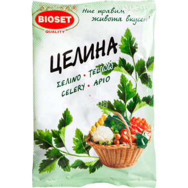 CELERY 9GR "BIOSET" 8PCS IN PACK, 20 PACKS IN BOX, PRICE PER PCS.