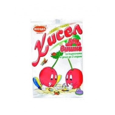 KISSEL POWDER 75GR SOUR CHERRY ''BIOSET'' 24PCS IN PACK, 5 PACKS IN BOX, PRICE PER PCS.