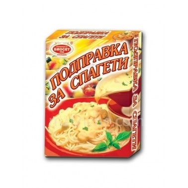 SPICE MIX FOR SPAGETTI 60GR "BIOSET" 6PCS IN PACK, 10 PACKS IN BOX, PRICE PER PCS.