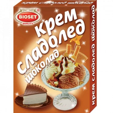 ICE CREAM POWDER 80GR CHOCOLATE ''BIOSET'' 6PCS IN PACK, 10 PACKS IN BOX, PRICE PER PCS.