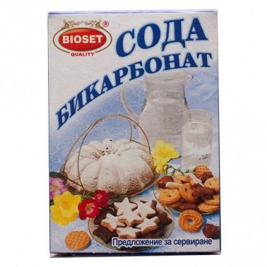 BAKING SODA 80GR BOX "BIOSET" 6PCS IN PACK, 20PACKS IN BOX, PRICE PER PCS.