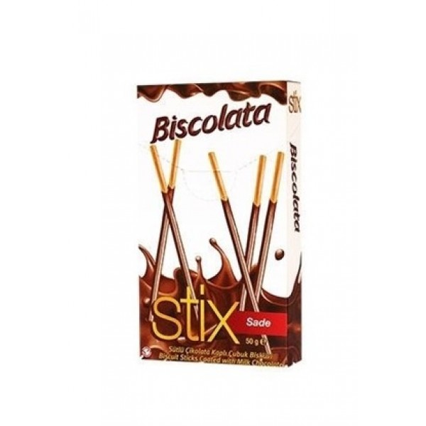 CHOCOLATE STICKS 40GR "BISCOLATA",12PCS IN BOX, PRICE PER PCS.