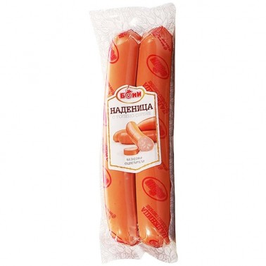 SAUSAGE WITH CHEESE FILLING 400GR "BONI" PRICE PER PCS.