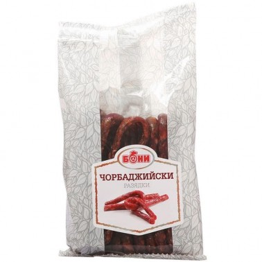 SAUSAGE STICKS, CHORBADZHIYSKI 160GR "BONI" PRICE PER PCS.