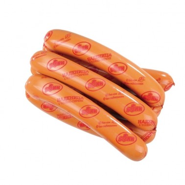 SAUSAGE WITH CHEESE FILLING "BONI" PRICE PER KG.