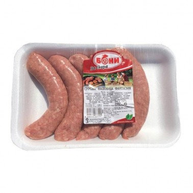 FROZEN RAW SAUSAGE 550GR FANTASIA "BONI" PRICE PER PCS.