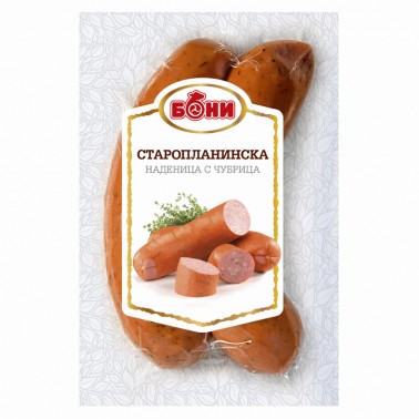 SAUSAGE STARA PLANINA WITH SAVORY 350GR VACUUM "BONI" PRICE PER PCS.