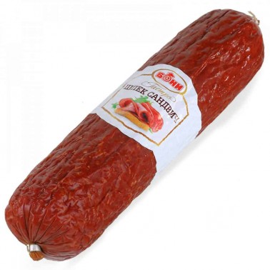SALAMI SAUSAGE, SANDWICH 330G "BONI" VACUUM 15PCS IN BOX, PRICE PER PCS