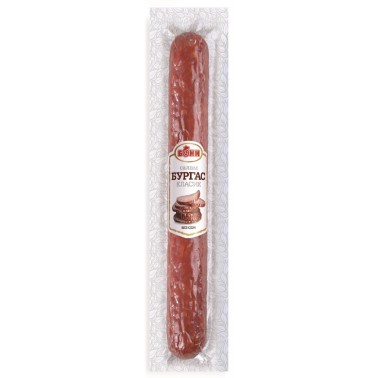 SALAMI SAUSAGE, BURGAS CLASSIC, 220G "BONI" 15PCS IN A BOX, PRICE PER PCS.