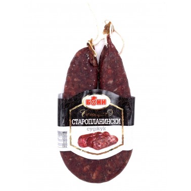SUDZHUK, STAROPLANINSKI "BONI" ~160gr PACK, 18PCS IN A BOX, PRICE PER KG.