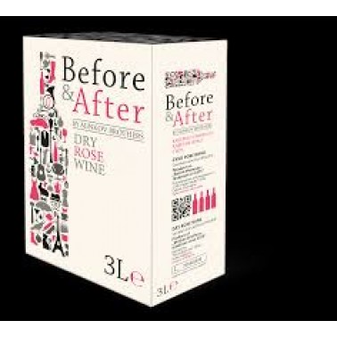 WINE BEFORE AND AFTER 3L ROSE 13.5% "BRATYA MINKOVI" 3PCS IN PACK, PRICE PER PCS.