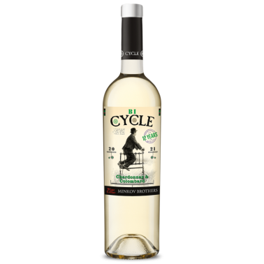 WINE WHITE CYCLE CHARDONNAY & COLOMBAR 0.75L 13% "BRATYA MINKOVI" 6PCS IN PACK, PRICE PER PCS.