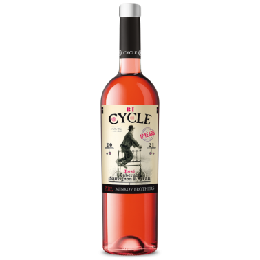 WINE ROSÉ CYCLE 0.75L 13.5% "BRATYA MINKOVI" 6PCS IN PACK, PRICE PER PCS.
