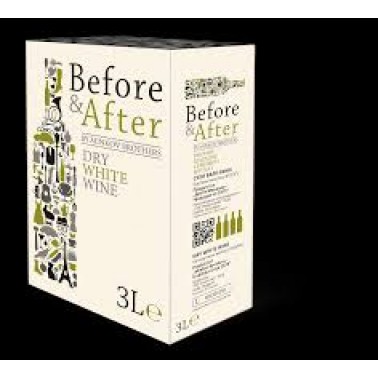 WINE BEFORE AND AFTER 3L WHITE 13% "BRATYA MINKOVI" 3PCS IN PACK, PRICE PER PCS.
