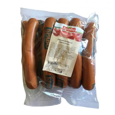 CHICKEN FRANKFURTER 200GR VACUUM "BRAVO" PRICE PER KG.