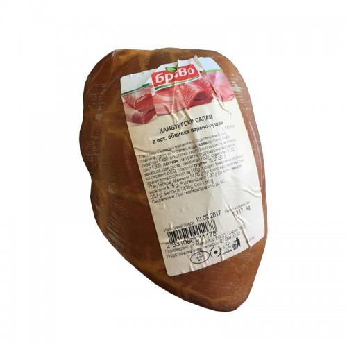  BOILED SALAMI HAMBURG NATURAL INTESTINE "BRAVO" PRICE PER KG.