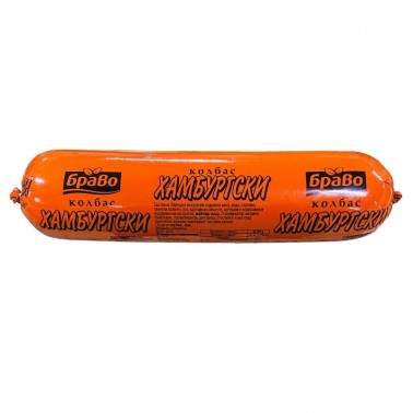 BOILED SALAMI HAMBURG VILLAGE IN ARTIFICAL INTESTINE "BRAVO" PRICE PER KG.