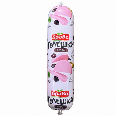 BOILED SALAMI VEAL 700GR ARTIFICIAL INTESTINE "BRAVO" PRICE PER PCS.