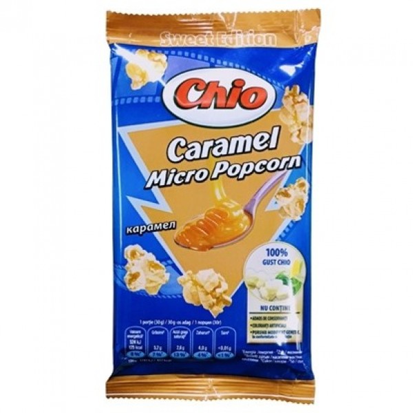 MICRO POPCORN CARAMEL 90GR "CHIO CHIPS" PRICE PER PCS.