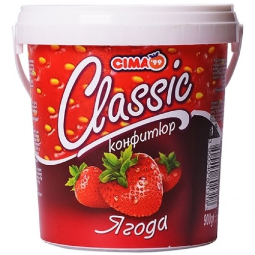 STRAWBERRY JAM CLASSIC 900GR "CIMA" PRICE PER PCS.