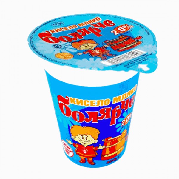 YOGHURT 2% 400GR BOLYARCHE "CHEH" 12PCS IN BOX, PRICE PER PCS.