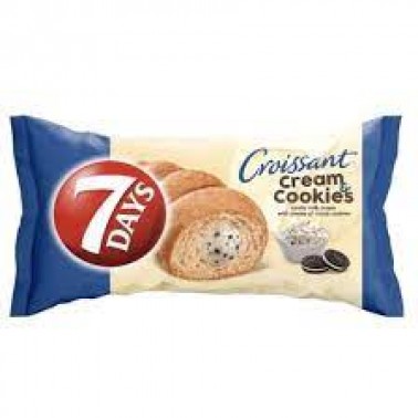 CROIASSANT 7DAYS DOUBLE BISCUIT VANILLA 15% GRATIS 92GR "CHIPITA" 20PCS IN BOX, PRICE PER PCS.