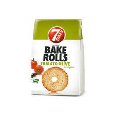 BAKE ROLLS TOMATO OLIVES 70GR "CHIPITA" 12PCS IN BOX, PRICE PER PCS.