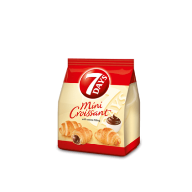 MINI CROIASSANTS 7DAYS COCOA 60GR "CHIPITA" 15PCS IN BOX, PRICE PER PCS.