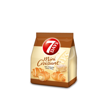MINI CROISSANT 7DAYS 185GR MILLEFEUIELLE "CHIPITA" 8PCS IN BOX, PRICE PER PCS.