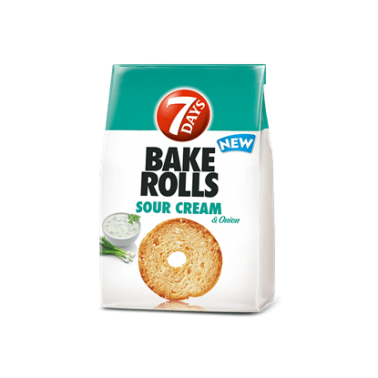 BAKE ROLLS SOUR CREAM AND ONION 80GR "CHIPITA" 12PCS IN BOX, PRICE PER PCS.