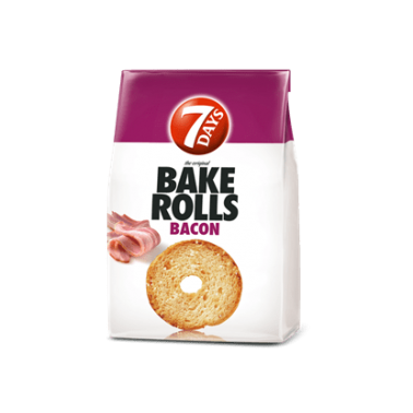 BAKE ROLLS BACON 80GR "CHIPITA" 12PCS IN BOX, PRICE PER PCS.