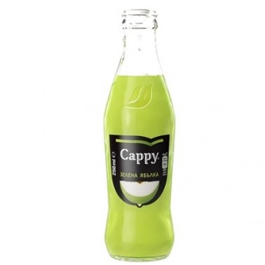 CAPPY GREEN APPLE 250ML "COCA COLA" 12PCS IN CASE, PRICE PER PCS. WITH BOTTLE