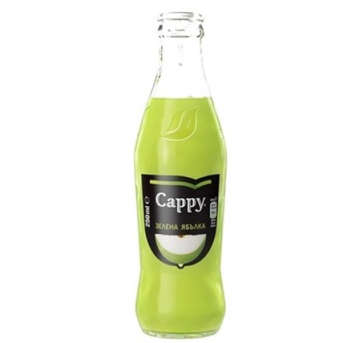 CAPPY GREEN APPLE 250ML "COCA COLA" 12PCS IN CASE, PRICE PER PCS. WITH BOTTLE