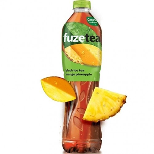 FUZETEA BLACK ICE TEA MANGO AND PINEAPPLE 1.5L "COCA COLA" 6PCS IN PACK, PRICE PER PCS.