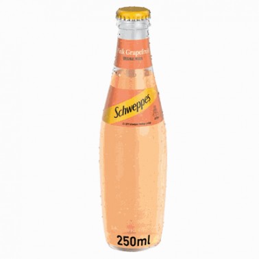 SCHWEPPES GRAPEFRUIT 250ML "COCA COLA" 20PCS IN CASE, PRICE PER PCS. WITH BOTTLE