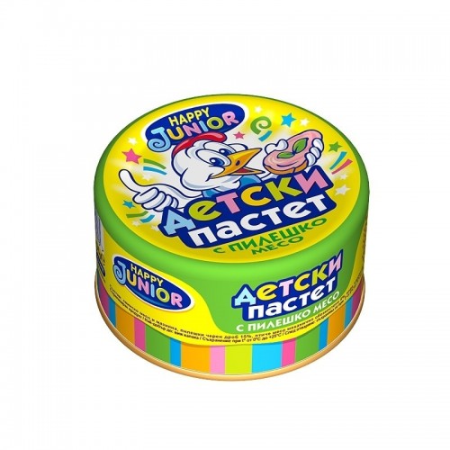 PATE JUNIOR CHICKEN 100GR "COMPASS" 45PCS IN BOX, PRICE PER PCS.