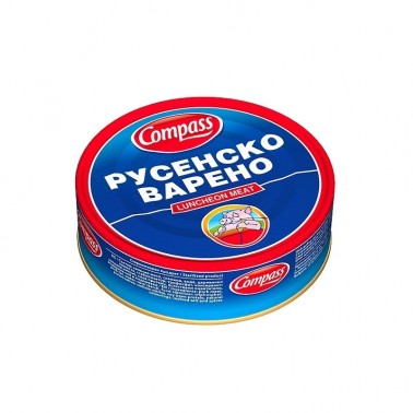 LUNCHEON MEAT 180GR "COMPASS" 56PCS IN BOX, PRICE PER PCS.