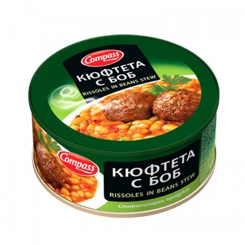 MEATBALLS WITH BEANS 300GR "COMPASS" PRICE PER PCS.