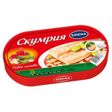 MACKEREL CHEESES FILLET FISH SALAD 180GR "COMPASS" 10PCS IN BOX, PRICE PER PCS.