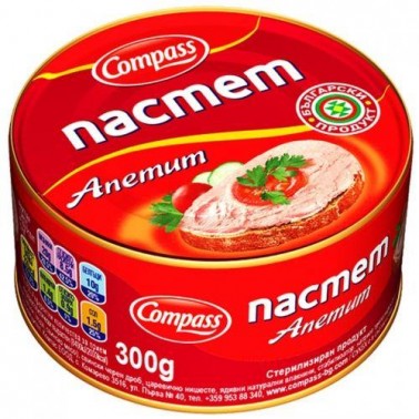 PATE "COMPASS" APETTITE 300gr 24PCS IN BOX, PRICE PER PCS.