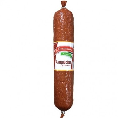 DRY SALAMI ALPINE "DELIKATES" PRICE PER KG.