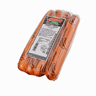FRANKFURTER CHEESE FILLING 300GR VACUUM "DELIKATES" PRICE PER PCS.