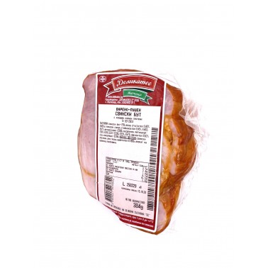 PORK LEG, SMOKED "DELIKATES" VACUUM ~10kg BOX, PRICE PER KG.