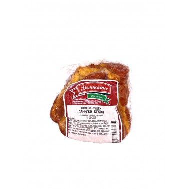 PORK BACON, SMOKED "DELIKATES"/KG VACUUM ~10kg BOX, PRICE PER KG.