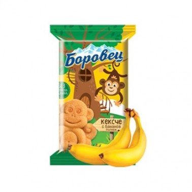 MINI CAKE BOROVETS BANANA 30GR "DEN-NOSHT" 24PCS IN BOX, PRICE PER PCS.