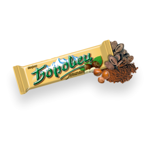 COCOA WAFER "BOROVETZ", HAZELNUT 550GR 24PCS IN A PACK, PRICE PER PACK