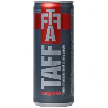 ENERGY DRINK TAFF 250ML CAN "DERBY" PRICE PER PCS.